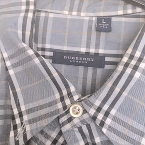 Mens Burberry London Button Shirt size L